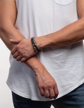 Pulsera Luckman con acabado pulido