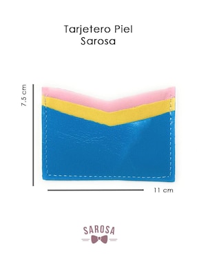 Tarjetero Sarosa de piel para hombre