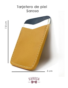 Tarjetero Sarosa de cuero Lux para hombre