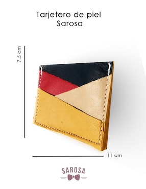 Tarjetero Sarosa de piel Lux para hombre