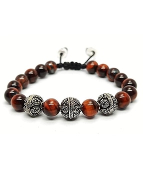 Pulsera Caos nabucco de plata con acabado brillante
