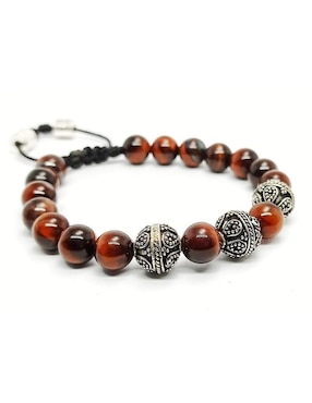 Pulsera Caos nabucco de plata con acabado brillante