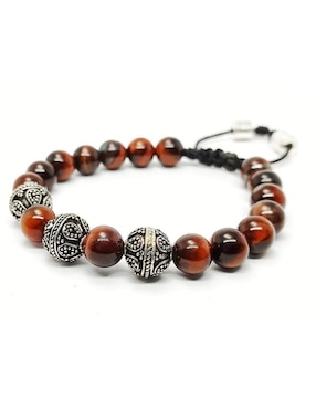 Pulsera Caos nabucco de plata con acabado brillante