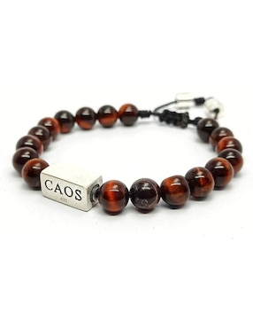 Pulsera Caos nabucco de plata acabado brillante