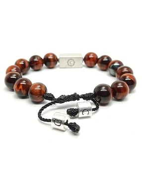 Pulsera Caos nabucco de plata acabado brillante