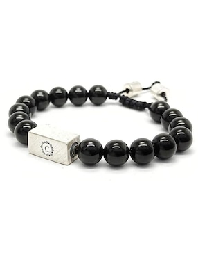 Pulsera Caos de plata acabado brillante