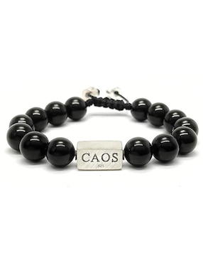 Pulsera Caos de plata acabado brillante