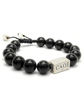 Pulsera Caos de plata acabado brillante