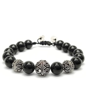 Pulsera Caos de plata acabado brillante