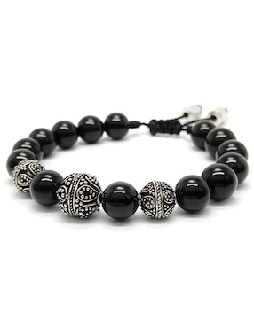 Pulsera Caos de plata acabado brillante