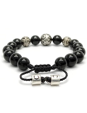 Pulsera Caos de plata acabado brillante
