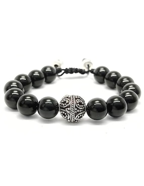 Pulsera Caos de plata acabado brillante