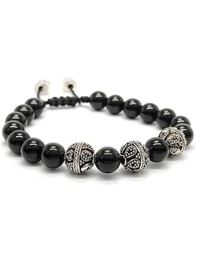 Pulsera Caos de plata acabado brillante