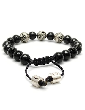 Pulsera Caos de plata acabado brillante