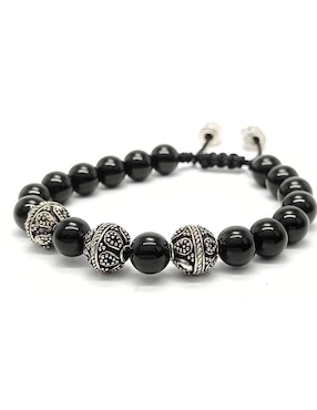 Pulsera Caos de plata acabado brillante