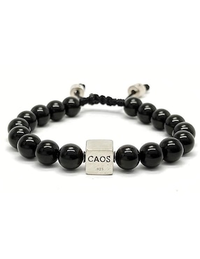 Pulsera Caos de plata acabado brillante