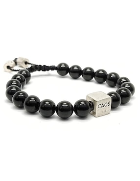 Pulsera Caos de plata acabado brillante