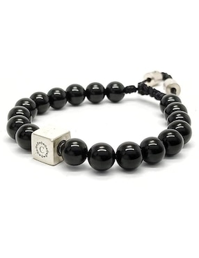 Pulsera Caos de plata acabado brillante