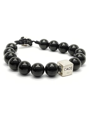 Pulsera Caos de plata acabado brillante