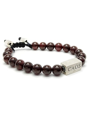 Pulsera Caos de plata acabado brillante
