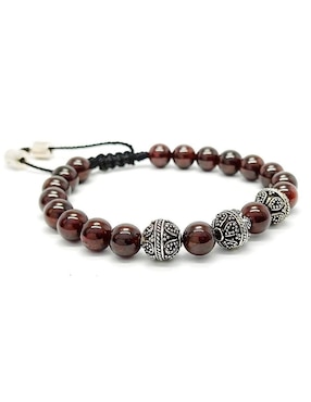 Pulsera Caos de plata acabado brillante