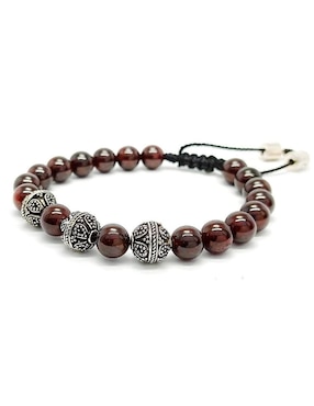 Pulsera Caos de plata acabado brillante