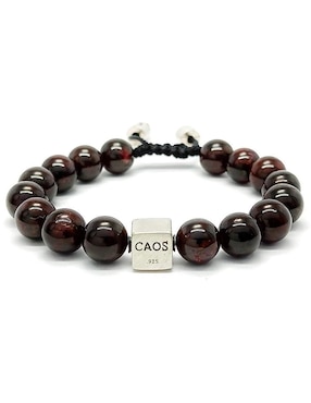 Pulsera Caos de plata acabado brillante