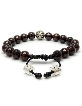Pulsera Caos de plata acabado brillante