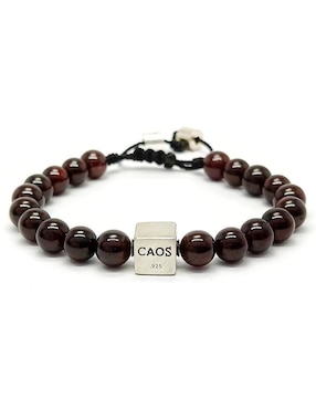 Pulsera Caos con acabado plata