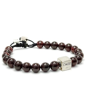Pulsera Caos con acabado plata