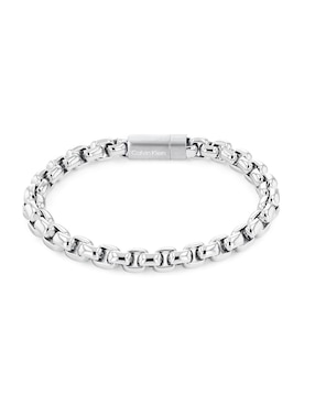 Brazalete Calvin Klein De Acero Con Acabado Brillante