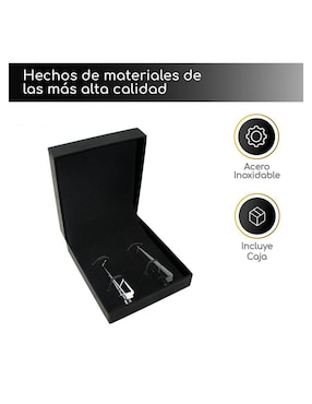 Pisacorbata de presión Vedicci de acero inoxidable