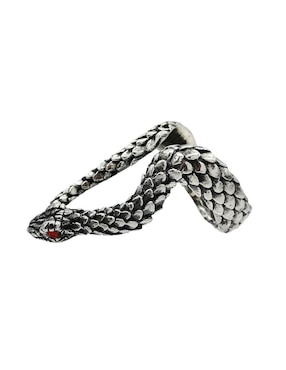 Anillo de serpiente Vadalú Plata Animal P 925 de plata brillante