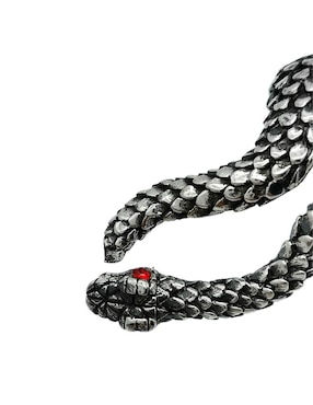 Anillo de serpiente Vadalú Plata Animal P 925 de plata brillante