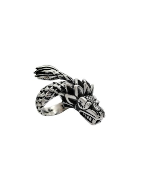 Anillo de serpiente Vadalú Plata Quetzalcóatl P 925 de plata brillante