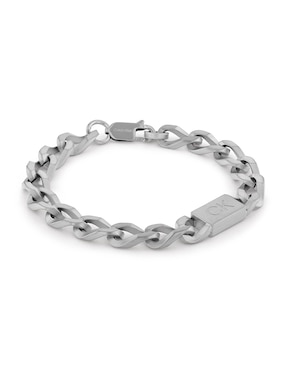 Brazalete Calvin Klein De Acero Con Acabado Brillante