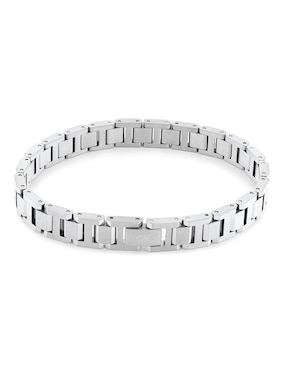 Brazalete Calvin Klein De Acero Network Con Acabado Brillante