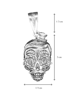 Dije de cráneo Vadalú Plata de plata P 925