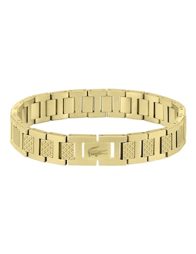 Pulsera Lacoste de acero inoxidable Metropole con acabado brillante