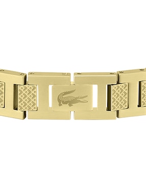 Pulsera Lacoste de acero inoxidable Metropole con acabado brillante