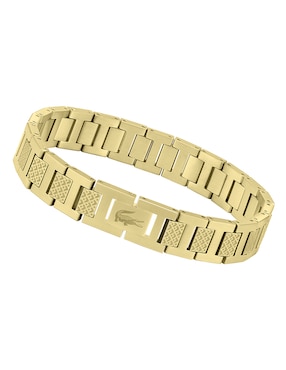 Pulsera Lacoste de acero inoxidable Metropole con acabado brillante