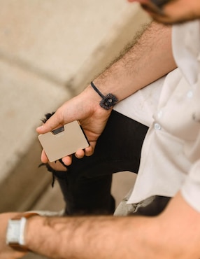 Tarjetero Fortier RFID para hombre