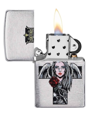 Encendedor Zippo Cruz con Angel