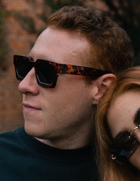 Lentes de sol Baroc Square Print unisex