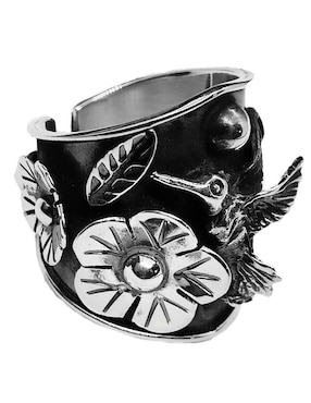 Anillo de colibrí Vadalú Plata Animales P 925 de plata brillante