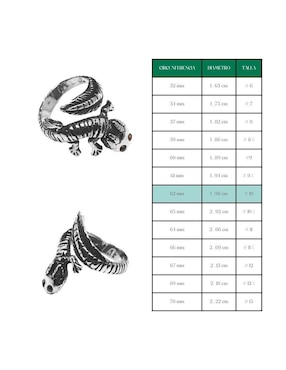 Anillo Vadalú Plata Animales P 925 de plata brillante