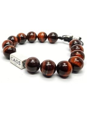 Pulsera Caos Nabucco de plata con acabado brillante