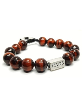 Pulsera Caos Nabucco de plata con acabado brillante