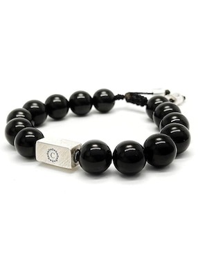Pulsera Caos de plata Baalam con acabado brillante