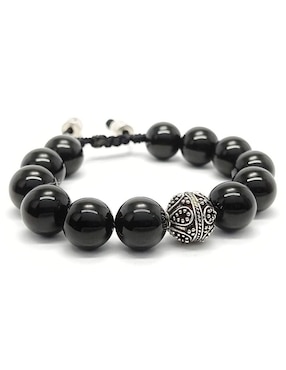 Pulsera Caos de plata Nabucco con acabado brillante